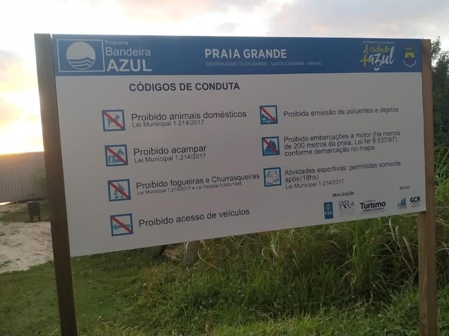 Apto 80M Da Praia Grande Vista Mar! Governador Celso Ramos Exterior foto